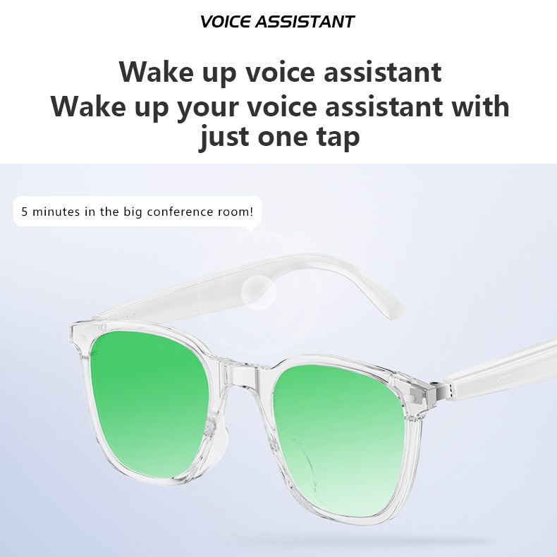 Lunettes de soleil intelligentes Lunettes Bluetooth intelligentes AI Smart Wearable à bas prix Étape dans le monde