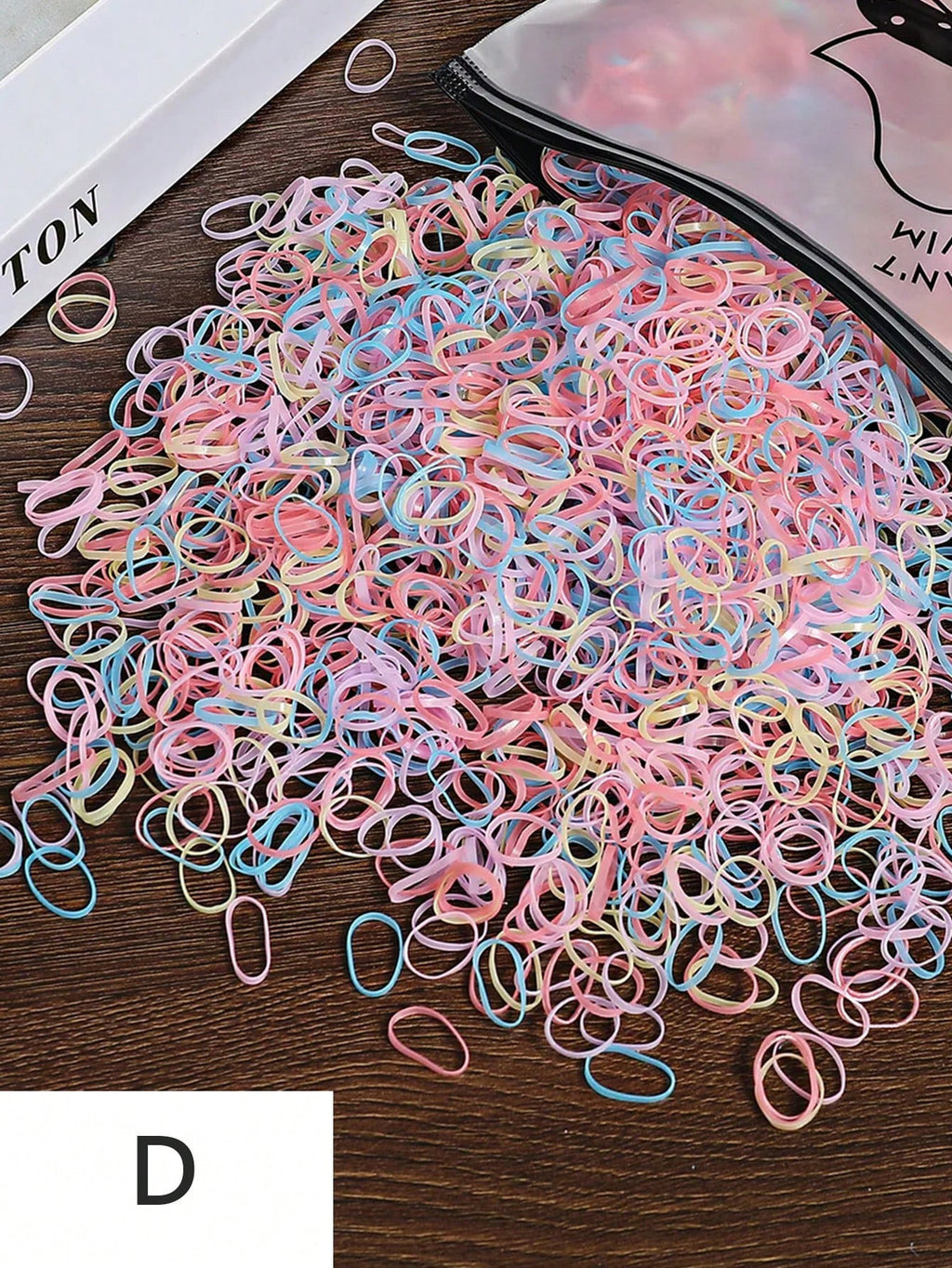 Enfants Bande de caoutchouc Petite taille bébé jetable bande de caoutchouc Couleur Bande de cheveux