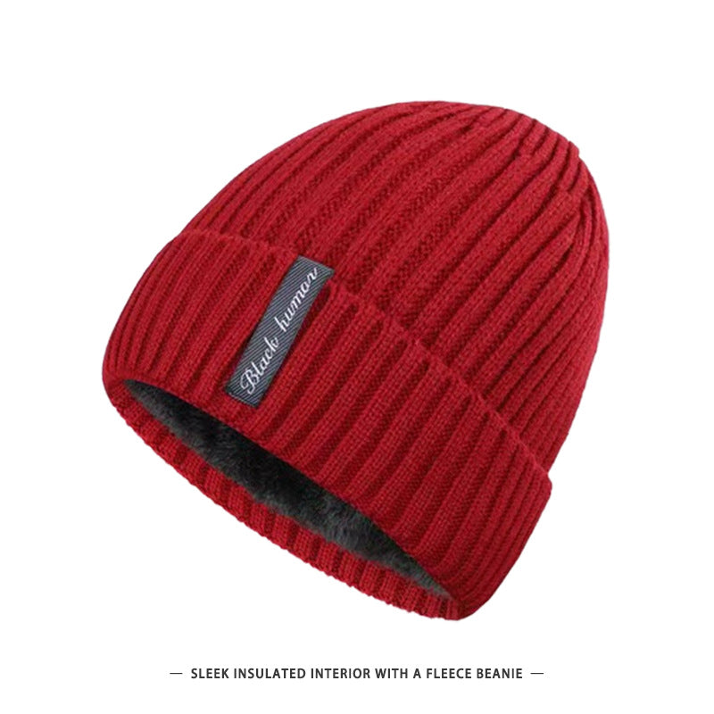 Chapeau chaud en cas de froid, doublé de molleton d'hiver pour hommes