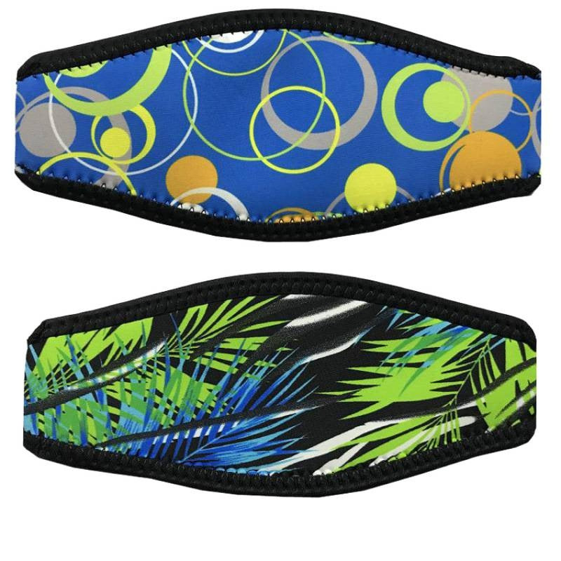 Strap de plongée avec masque de plongée et protection des cheveux bande de tête double couche