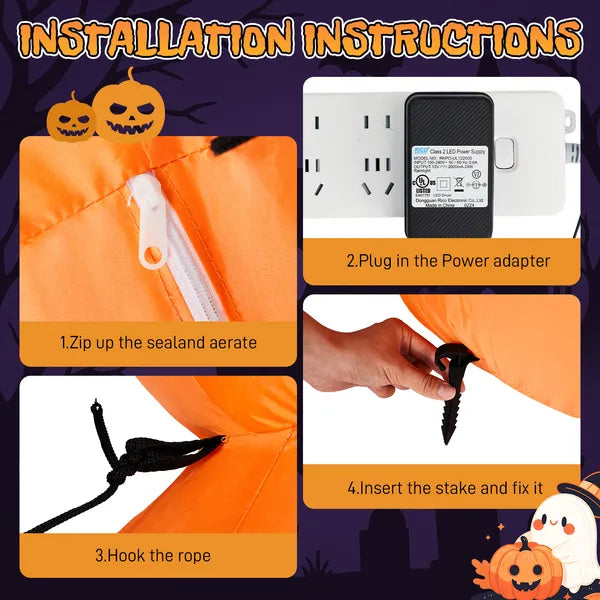 Citrouilles gonflables 9FT Halloween