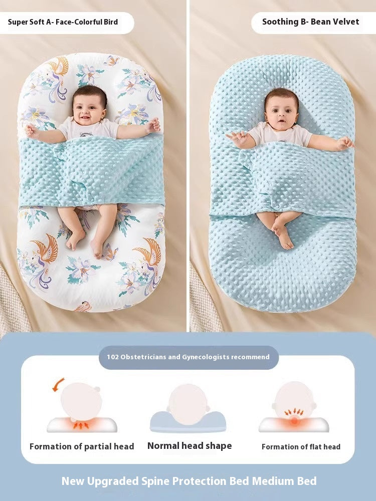 Minimally imprimé bébé apaisant et lit anti-stupéfiant