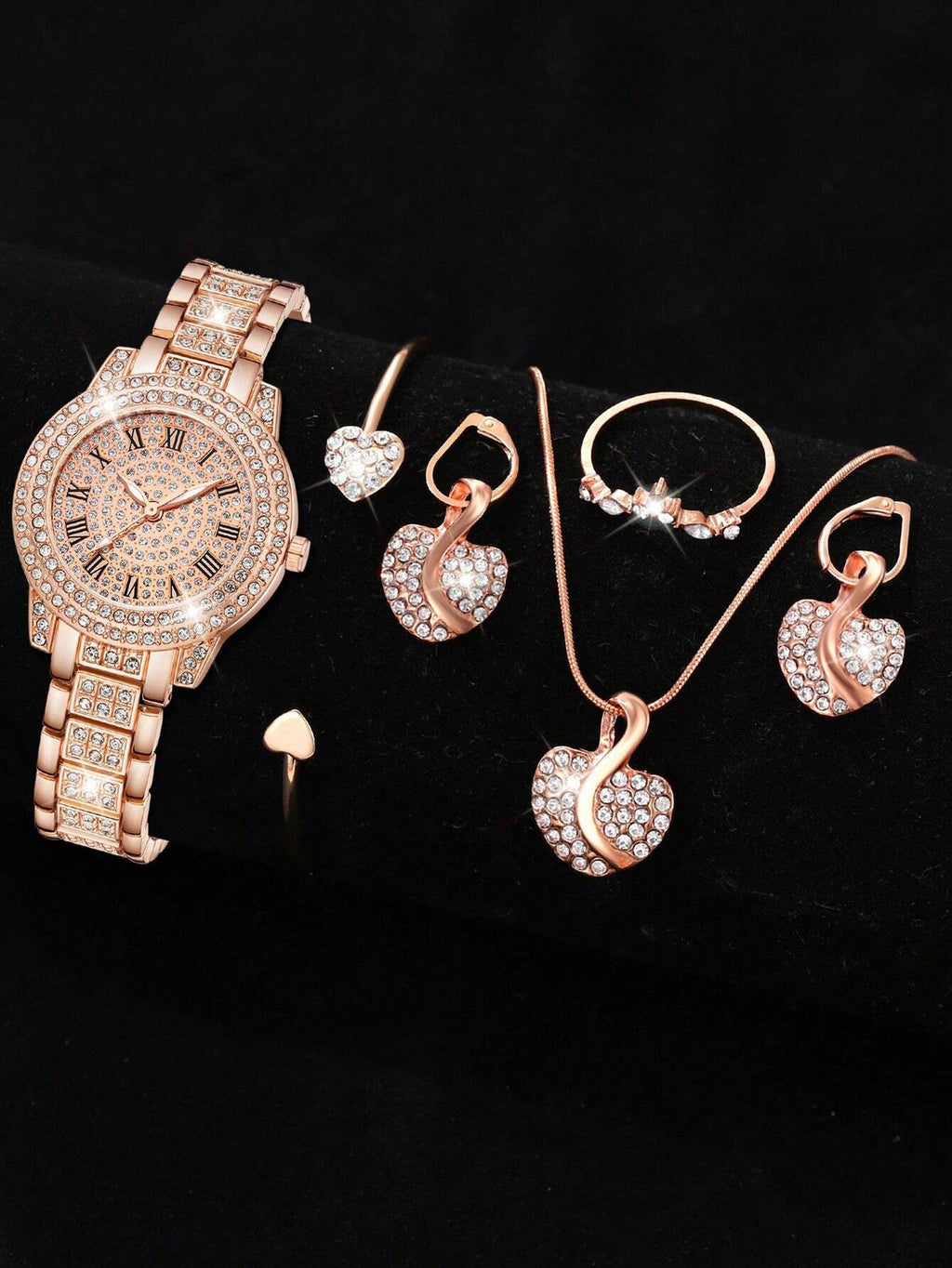 Ensemble de montres haut de gamme à la mode incrustées de diamants