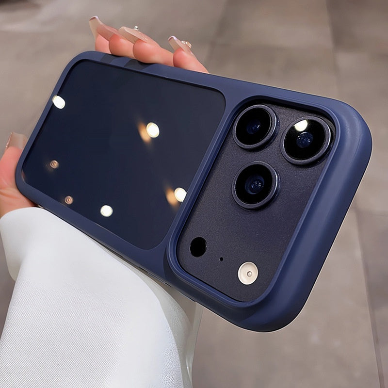 Boîtier de téléphone transparent en cristal acrylique avec caméra Et la couverture du bouton