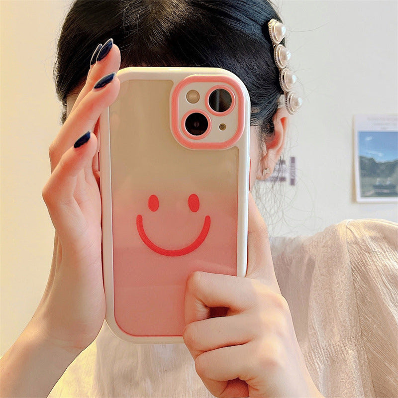 Étui de téléphone portable à visage dégradé teint de faint