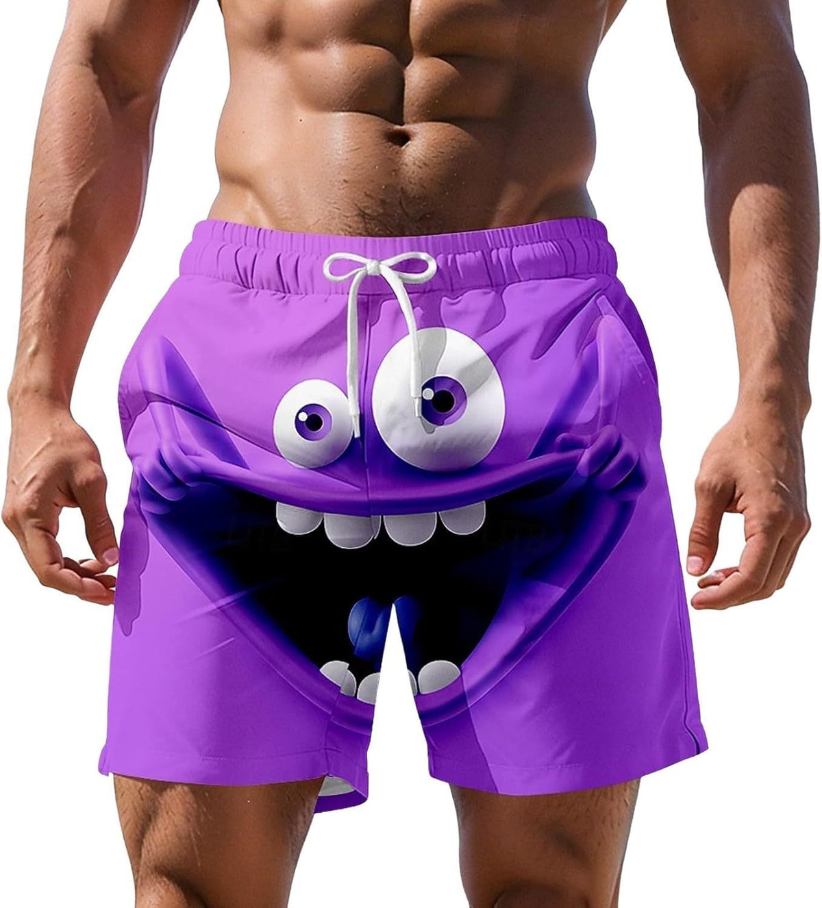 Shorts de plage à impression numérique 3D pour hommes plus grande taille