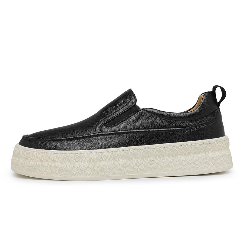 Chaussures en cuir pour hommes Plateforme de mode Chaussures de conduite décontractées