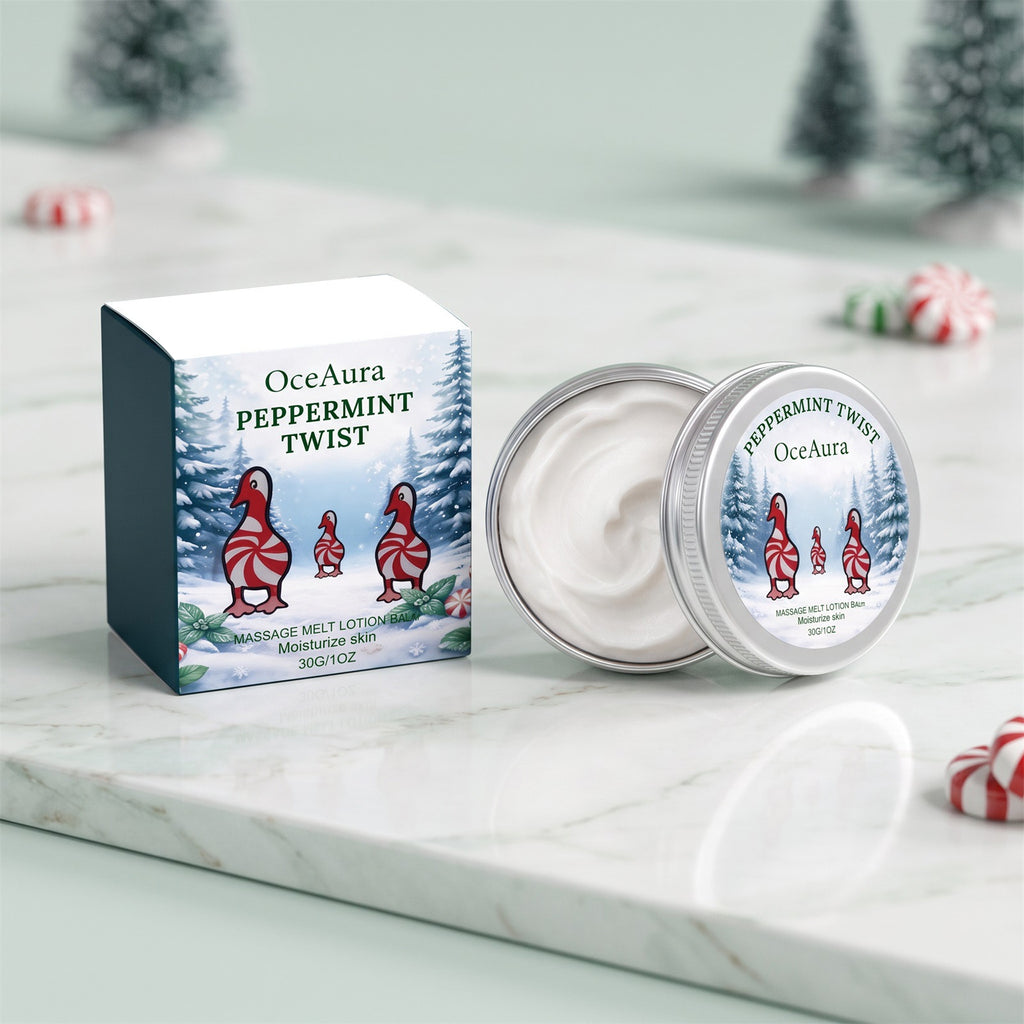 Lotion de peau de menthe poivrée