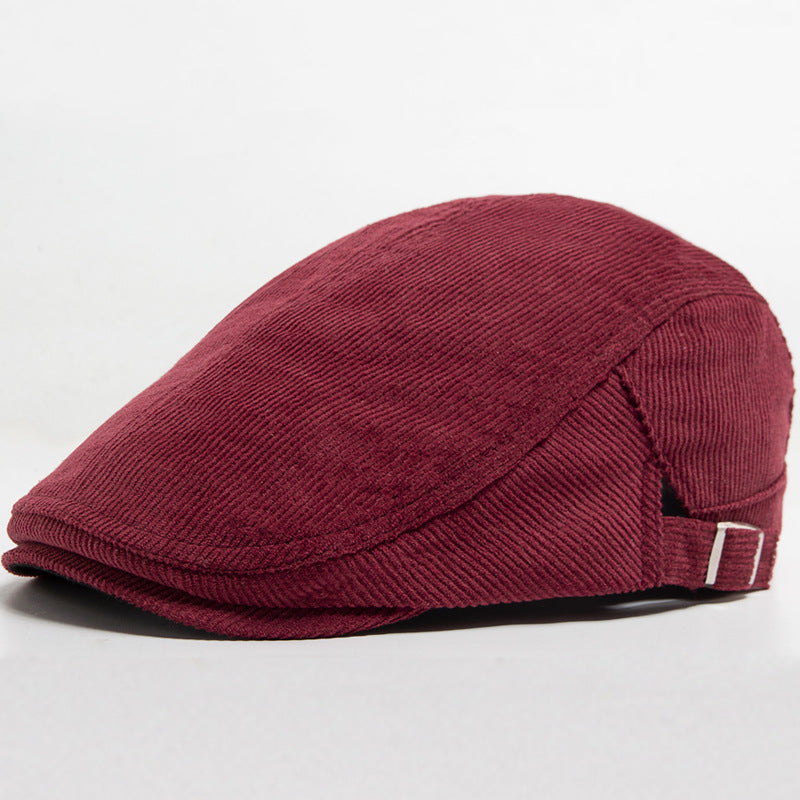 Corduroy d'automne et d'hiver avec deux chapeaux