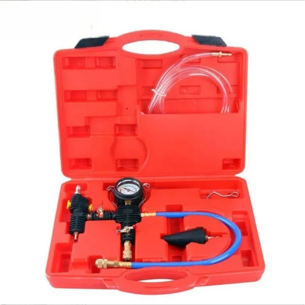 Cooling System Vacuum Fill and Bleed Tester Leak Detection Kit Universal Radiator Adapter