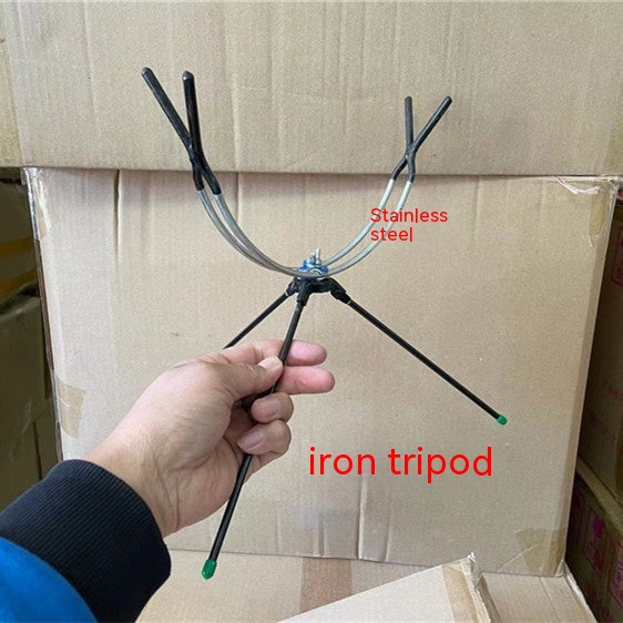Double-headed folding ice fishing bracket Fishing tackle