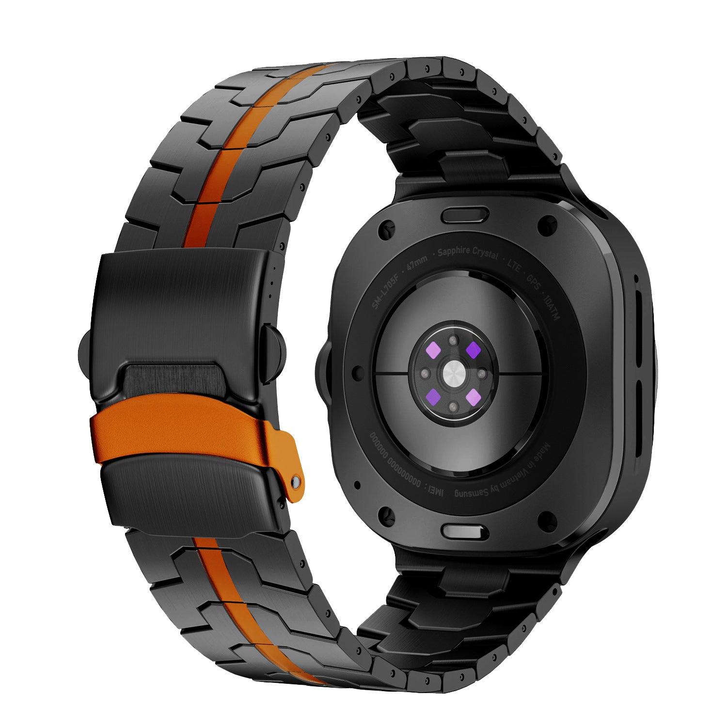 Simple Casual Pure Titanium Bracelet solide en métal