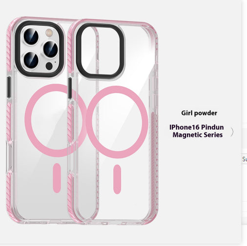 Cas de téléphone magnétique transparent approprié pour le boîtier anti-retour
