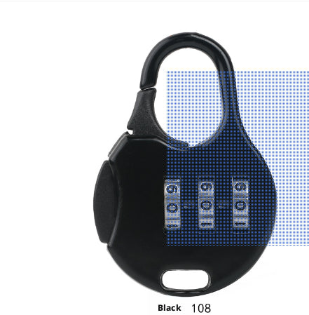Mini boucle noir rond-1 pièce