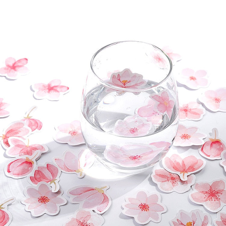 Sakura Histoire Romantique Sticker Matériel Diy