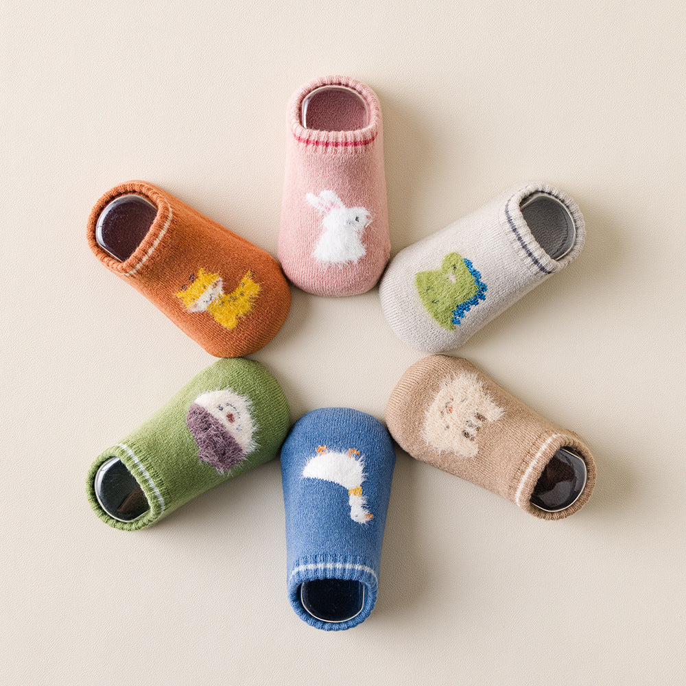 Terry-loop Hosiery chaussette de pied pour enfants Mignon de dessin animé