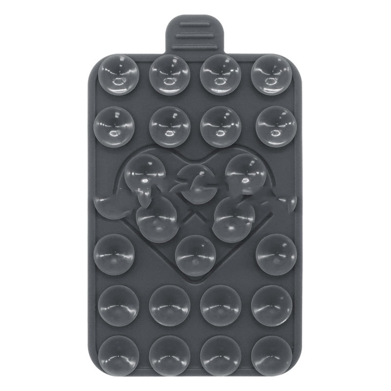 Porte-cas de téléphone à aspiration silicone double face