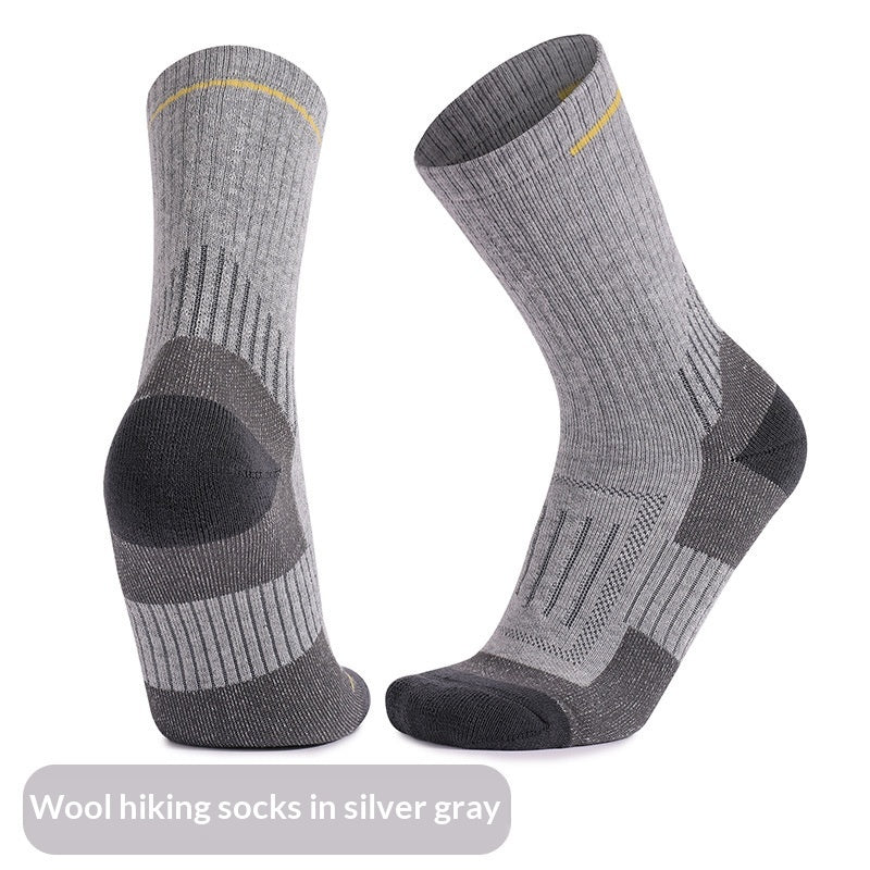 Chaussettes en laine respirantes antidérapantes pour homme résistant à l'usure