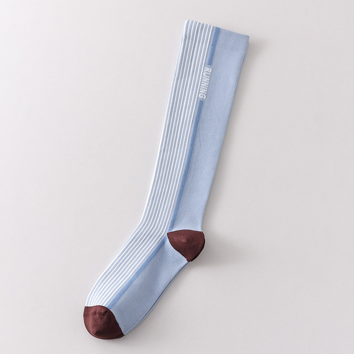 Chaussettes de calf à compression progressive pour femmes avec bandes de blocs de couleur
