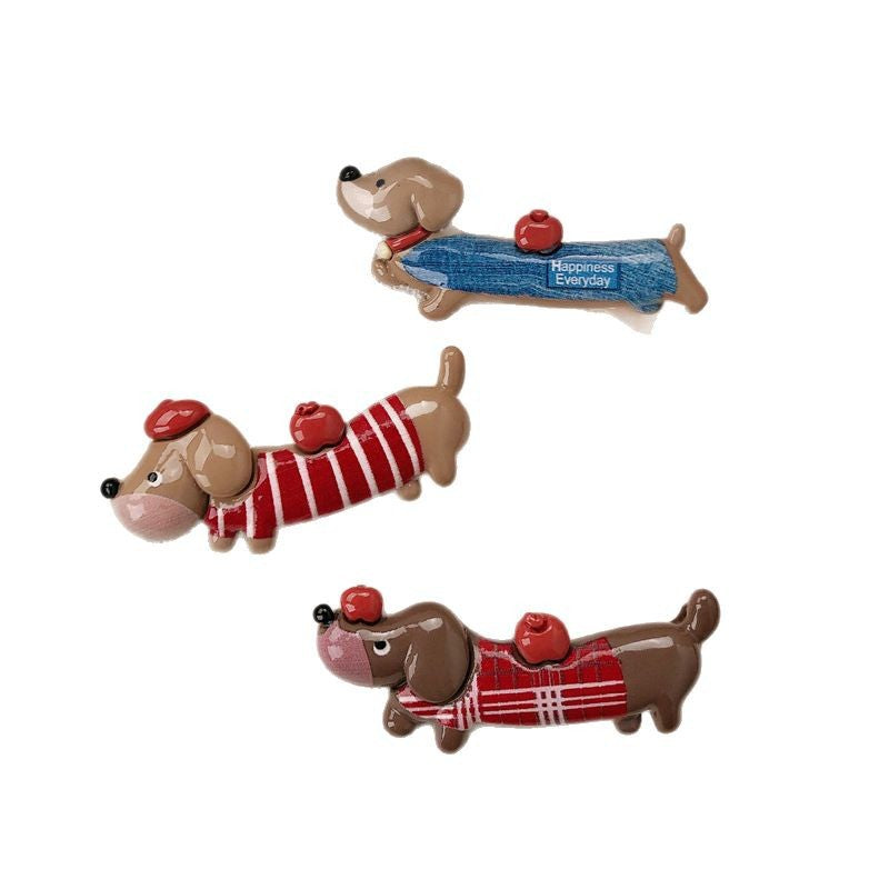 Funny Animal Hair Clips pour les chiots de Dachshund