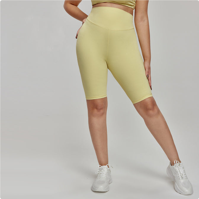 Nylon Plus Taille Short sportif Haute taille