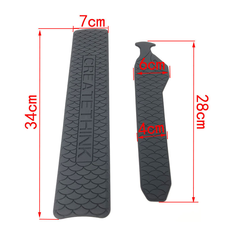 Protecteur de chaîne de vélo et cadre de protection Feuille de silicone