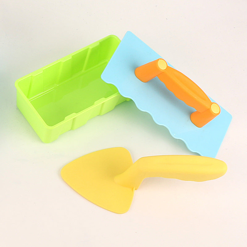Summer Outdoor Sand and Snow Play and Bricklaying Tool Set for Little Builders