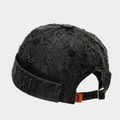 Été hommes et femmes Fringed Dark-patterned Lettered Soft-brim Ajustable tendance Fashi