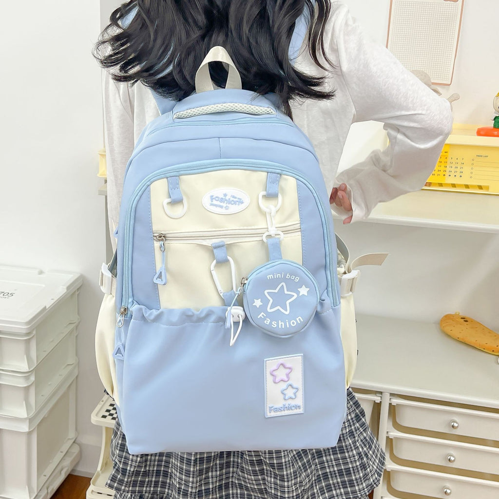 Mignon fille junior lycée étudiant beau sac à dos