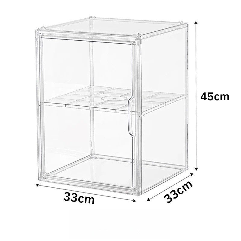 Boîte de rangement transparente antipoussière en acrylique à haute transparence