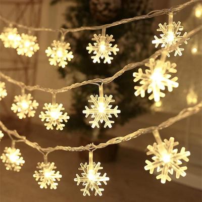 LED Snowflake Chaîne d'éclairage Lampe décorative solaire