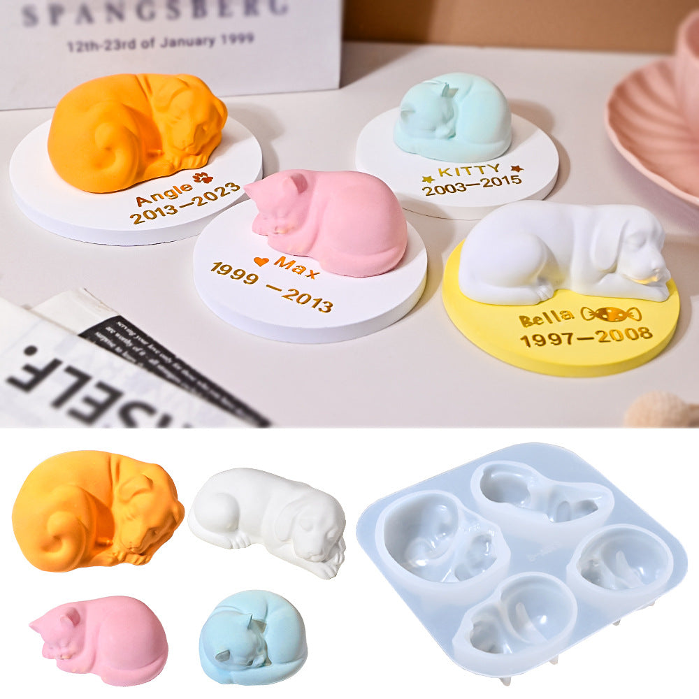 Pet Silicone Aromathérapie Gypsum Mold
