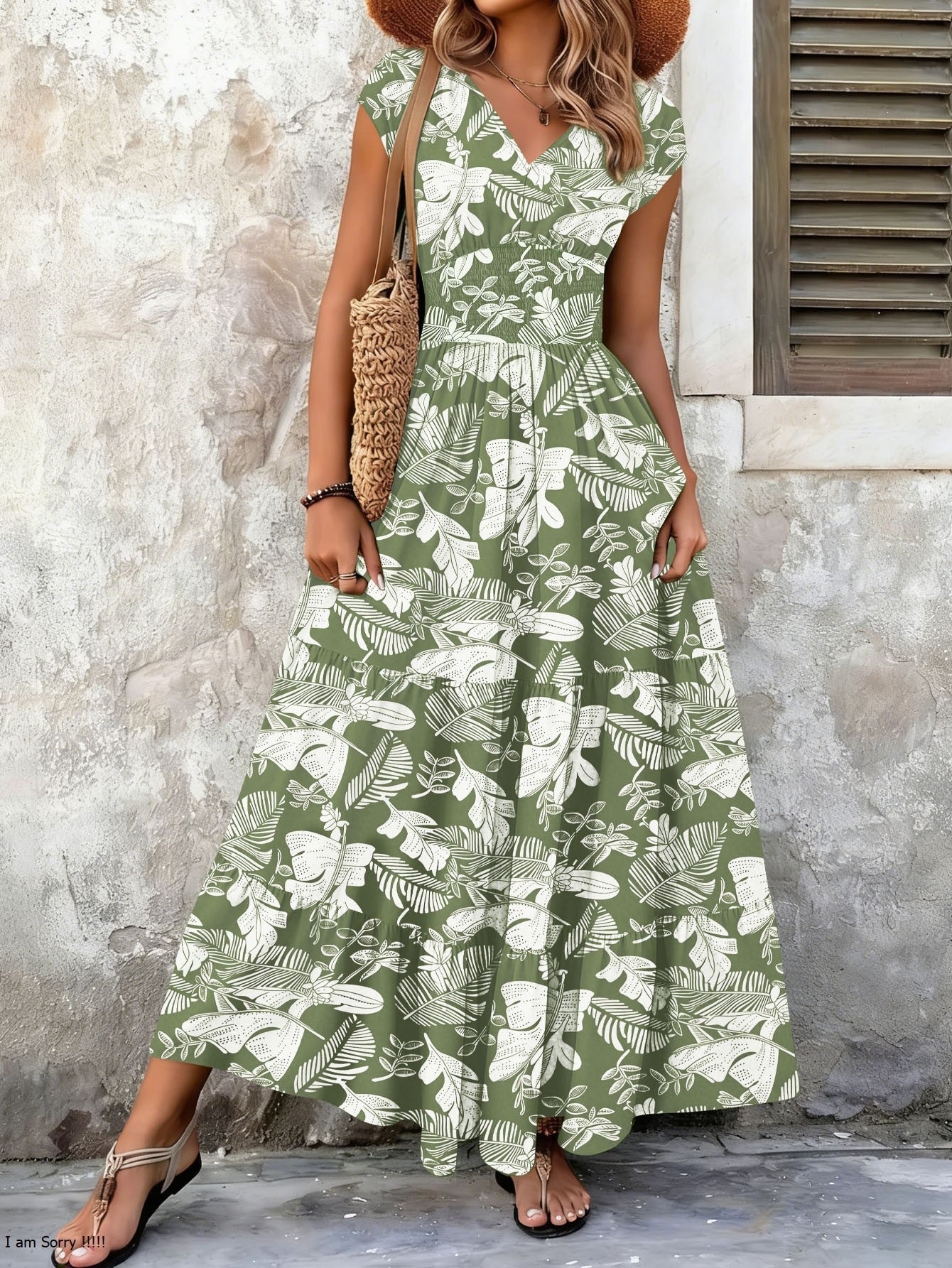 Robe Boho Maxi d'été Imprimé floral vintage