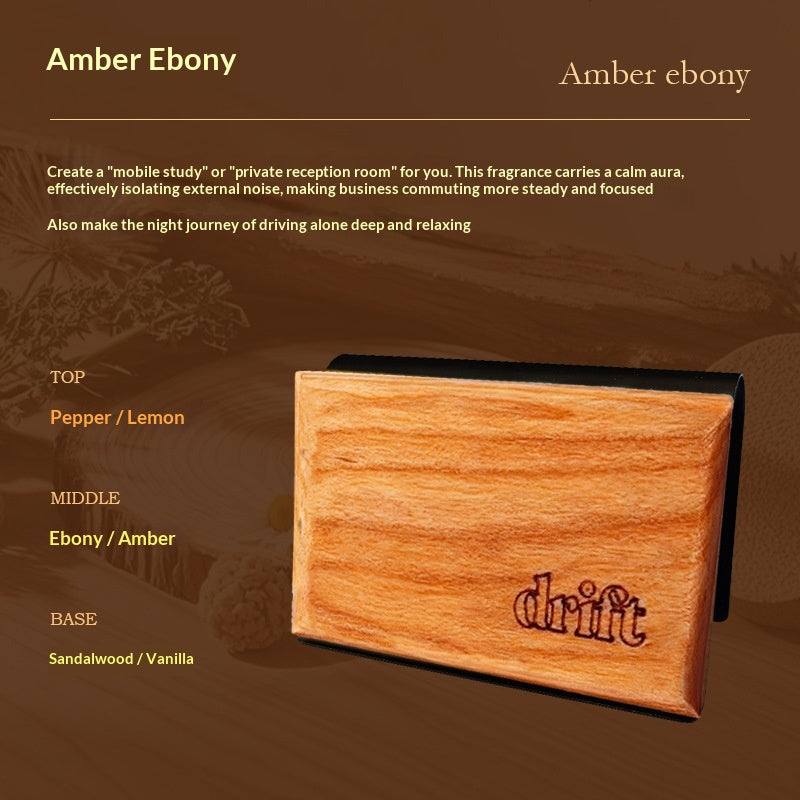 Sunshade voiture Aromatherapy Clip lumière de luxe haut de gamme décoration de parfum en bois