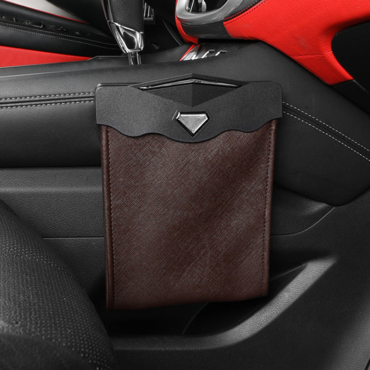 Corbeille de voiture LED peut Organisateur Porte-Gardes Automobiles Sac de rangement Accessoires Porte Auto S