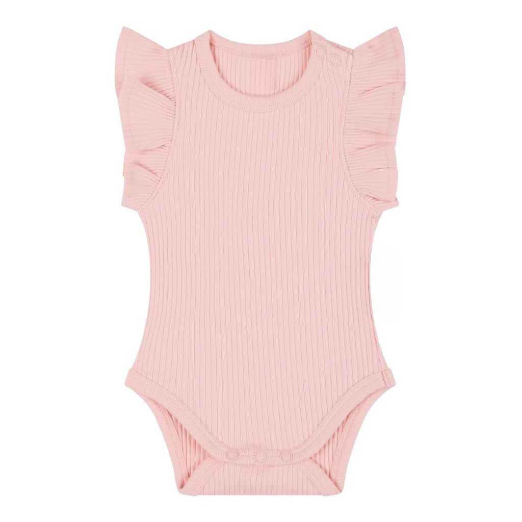 Bébé Romper tricoté à côtes