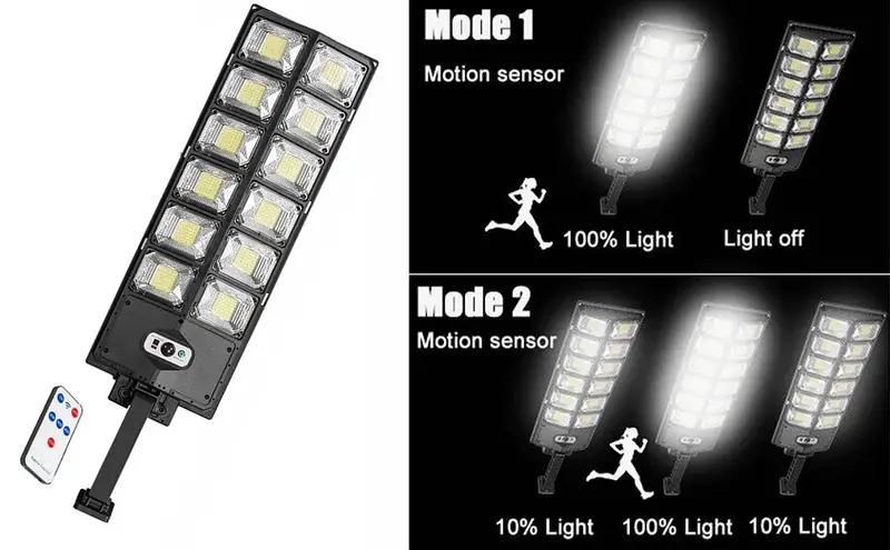1x Ultra-Bright LED Solar Outdoor Streetlight Mode lumière du jour