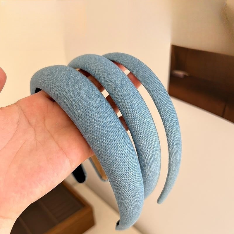 Bande de tête en tissu denim rétro-minoritaire