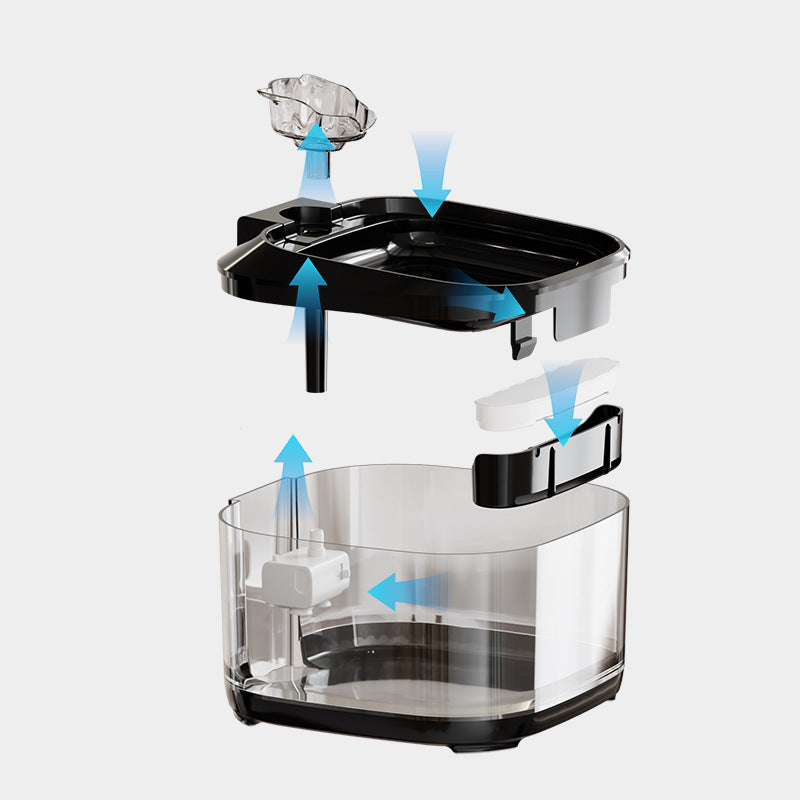 Fontaine d'eau pour animaux de compagnie avec une grande capacité