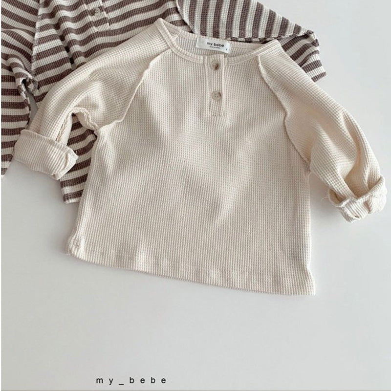 Casual All-matching rayé Top simple