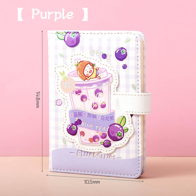 Boucle magnétique mignon carnet de notes fille coeur livre de main