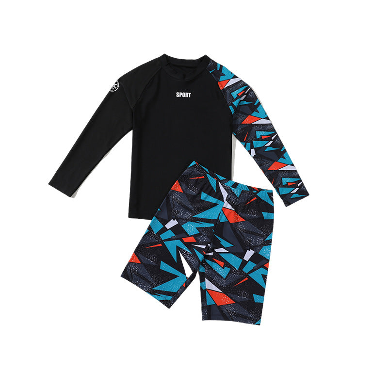 Maillots de bain pour enfants Trunks de bain pour garçons Modèle Maillots de bain pour enfants pour enfants plus âgés Deux-Pi