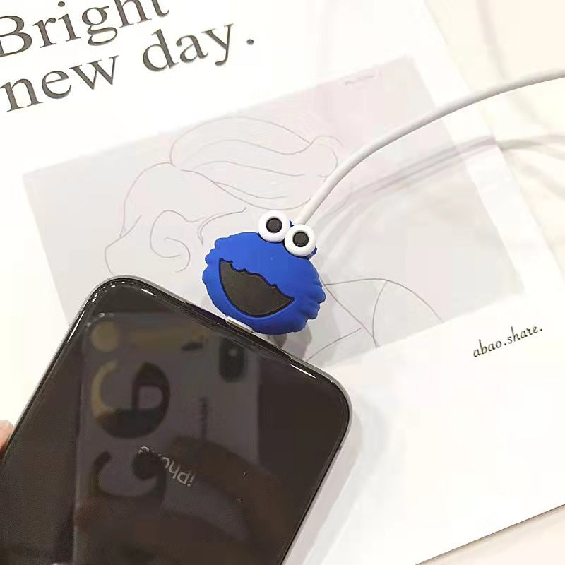 Cartoon Data Anti-pliage Implement Bite USB Cable Protection Sleeve