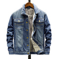 Commerce extérieur Automne et hiver Veste Grande Taille Homme Denim Jeune Occasion Casual Veste Wa