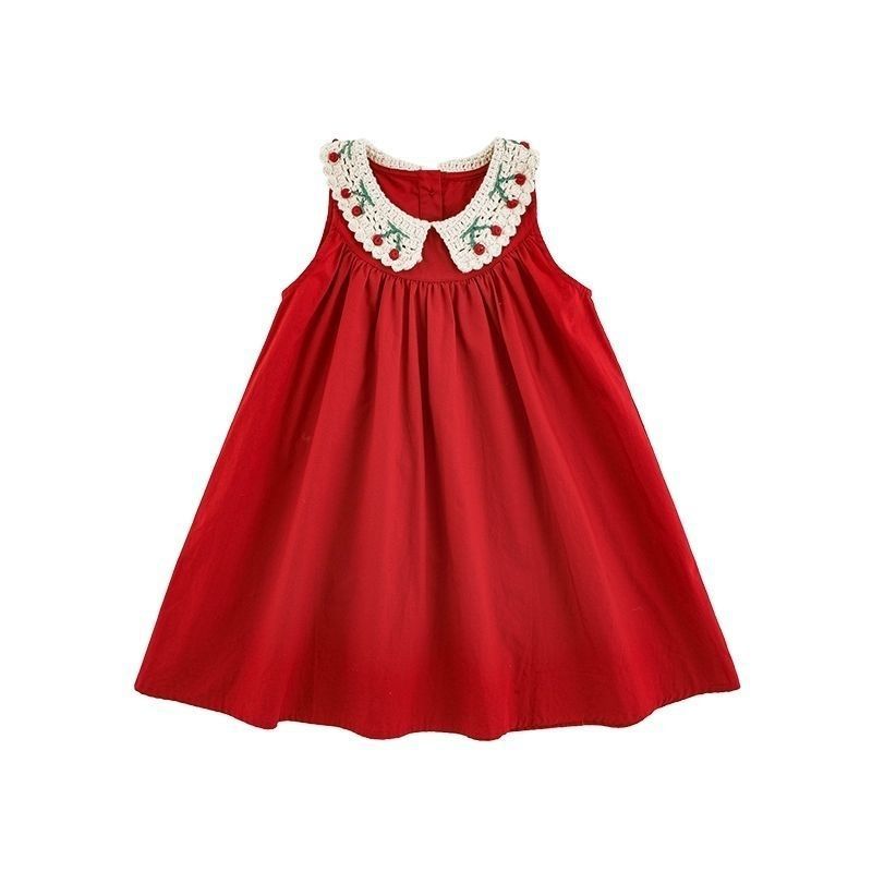 Robe sans manches pour enfants avec un motif cerise