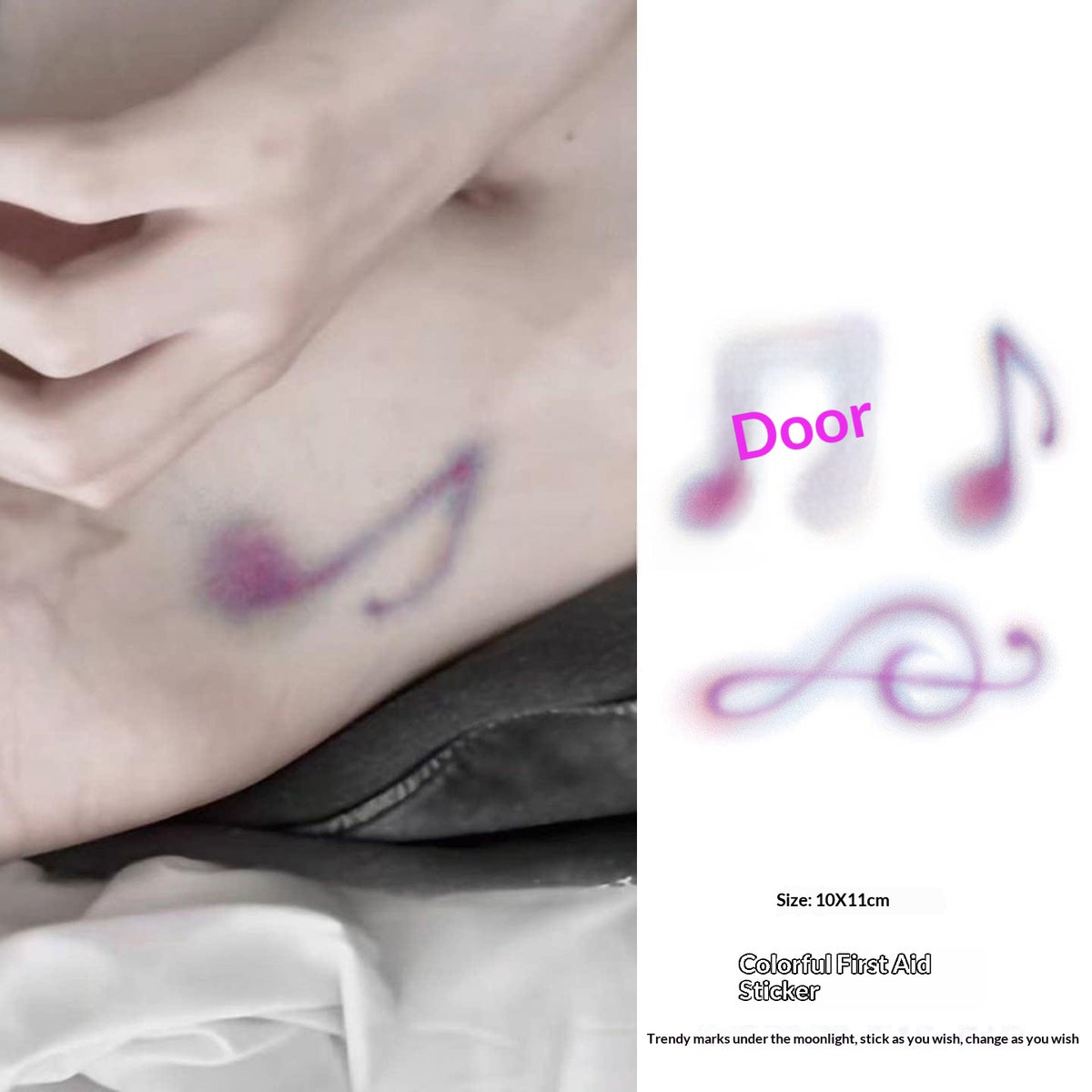 Simulation waterproof and durable color-tinted tattoo sticker