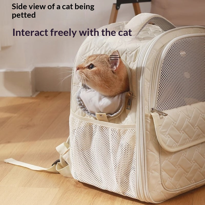 Cat Carrier Space Capsule Sac à Dos Portable Portable Respirant pour animaux de compagnie pour Ou
