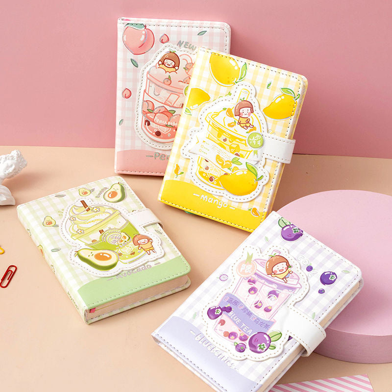 Boucle magnétique mignon carnet de notes fille coeur livre de main