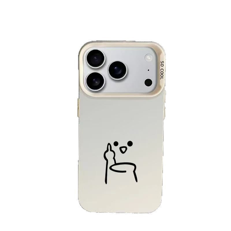 Design drôle degesture compatible avec le boîtier téléphonique Style personnalisé
