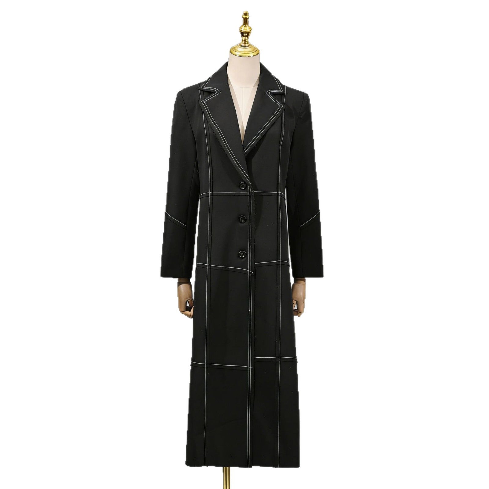 Manteau de Trench Fashionable, Veste Femme Vintage européenne et américaine de style britannique